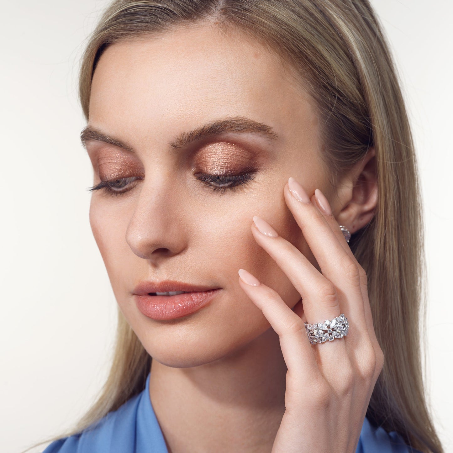 Garden Eternity Ring - Lotus Diamond