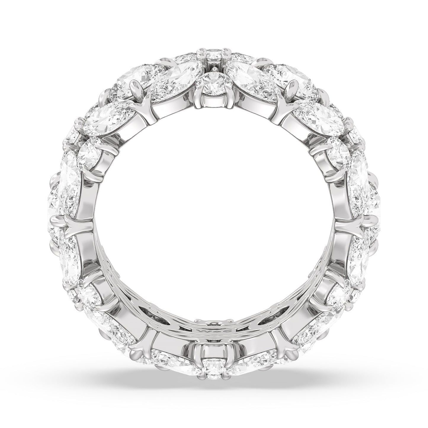 Garden Eternity Ring - Lotus Diamond
