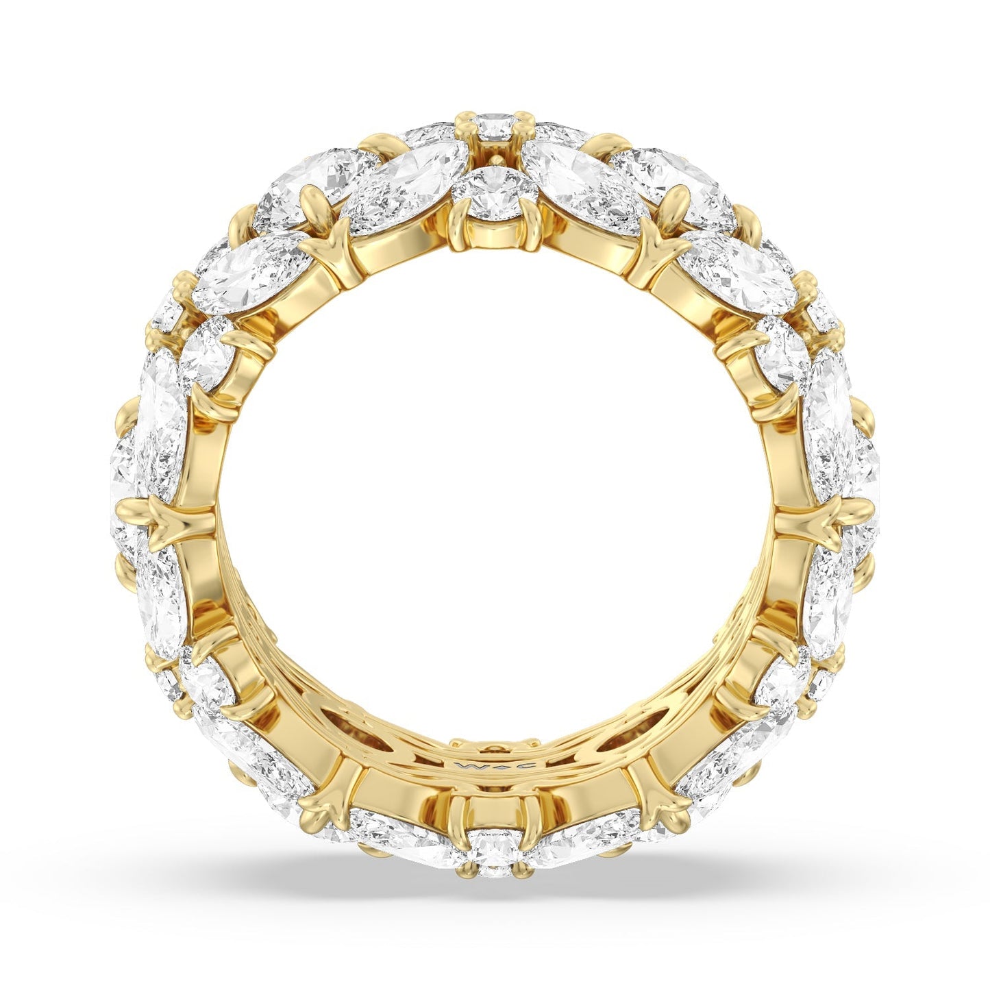 Garden Eternity Ring - Lotus Diamond