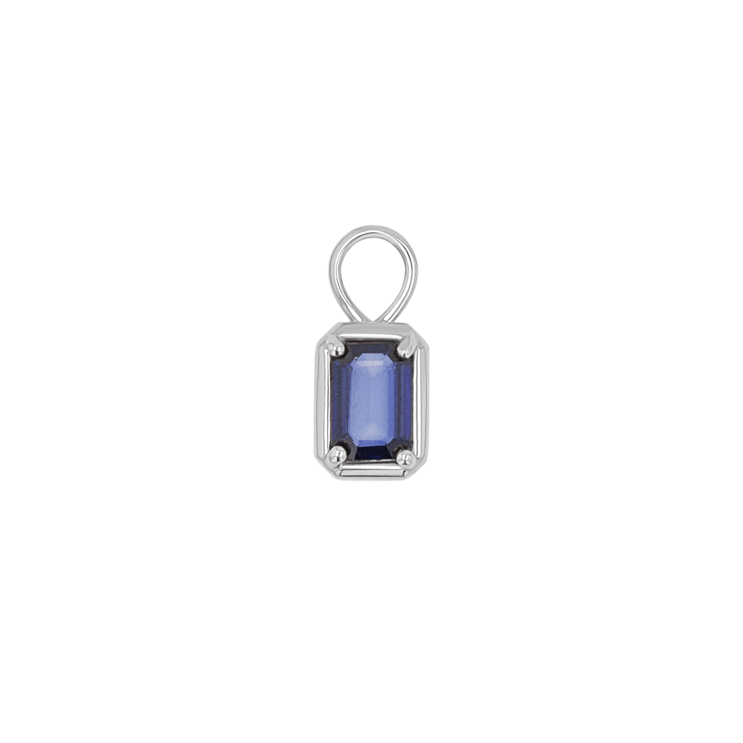 Gemstone Emerald Huggie Charms - Lotus Diamond