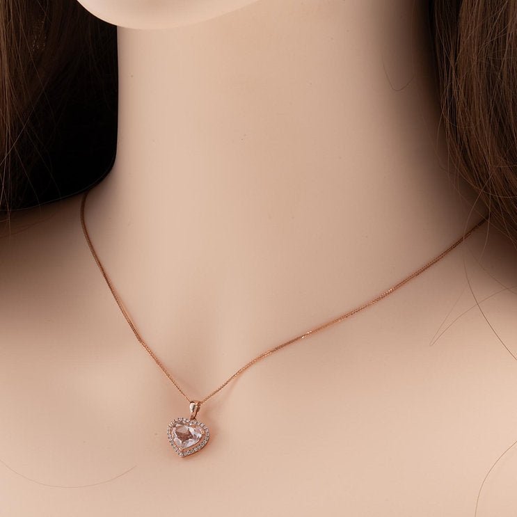 Gorgeous Heart - shaped Lab - Grown Diamond Pendant - Lotus Diamond