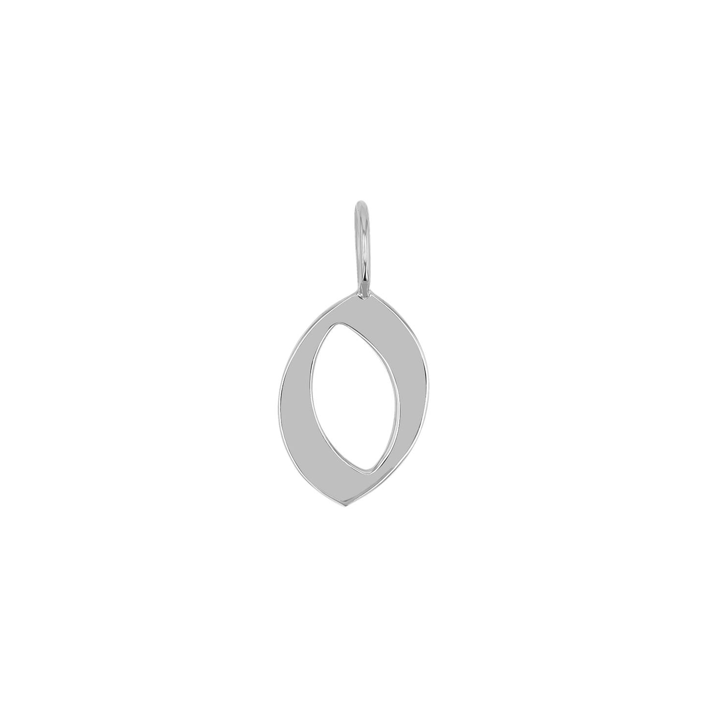 Gothic Old English Number Charm - Lotus Diamond