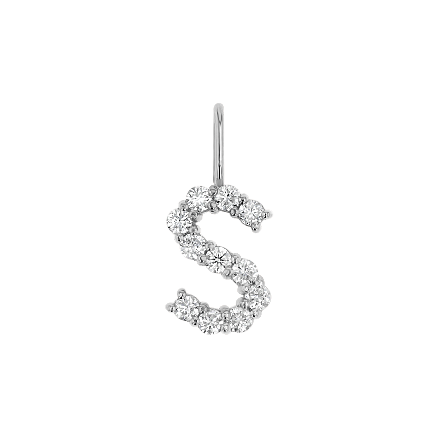 Grand Diamond Initial Charm - Lotus Diamond