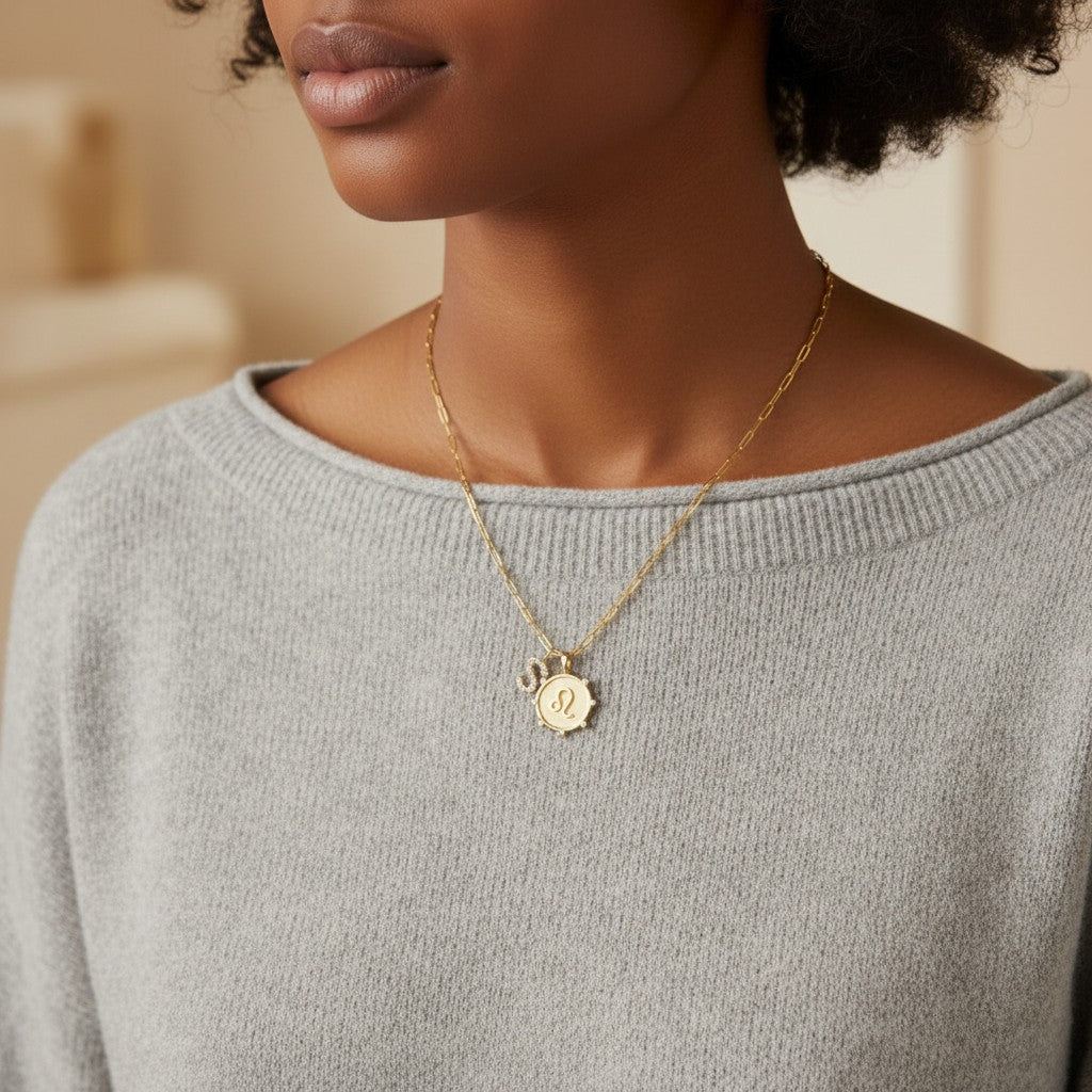 Grand Diamond Initial Charm - Lotus Diamond