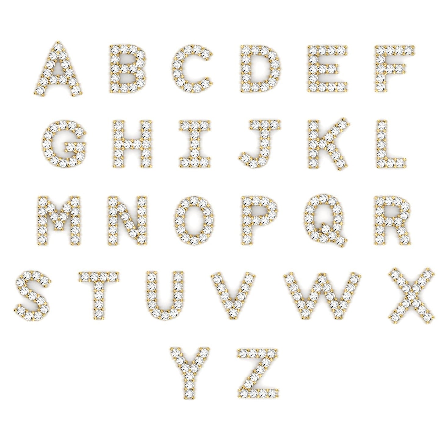 Grand Initial Paper Clip Necklace - Lotus Diamond