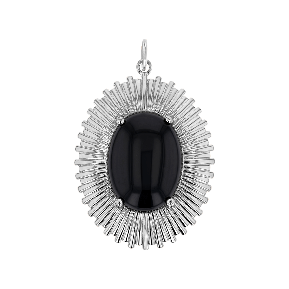 Grand Oval Heirloom Charm - Lotus Diamond