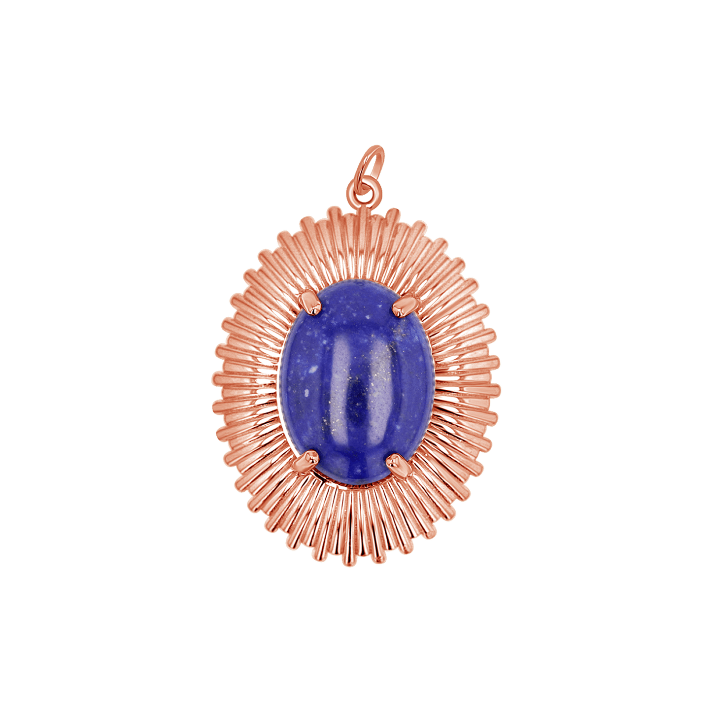 Grand Oval Heirloom Charm - Lotus Diamond