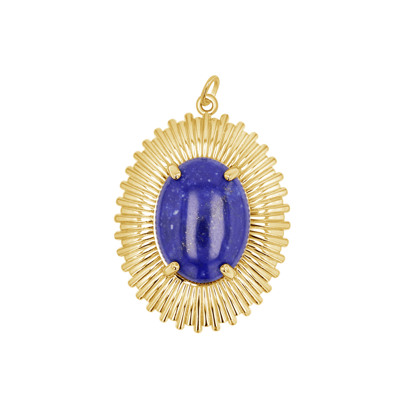 Grand Oval Heirloom Charm - Lotus Diamond