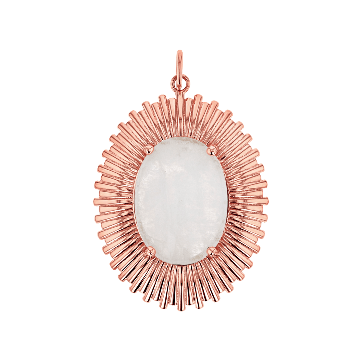 Grand Oval Heirloom Charm - Lotus Diamond