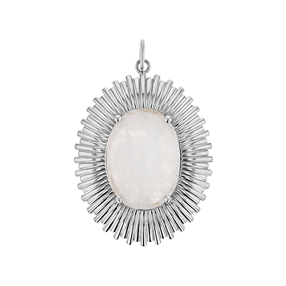 Grand Oval Heirloom Charm - Lotus Diamond