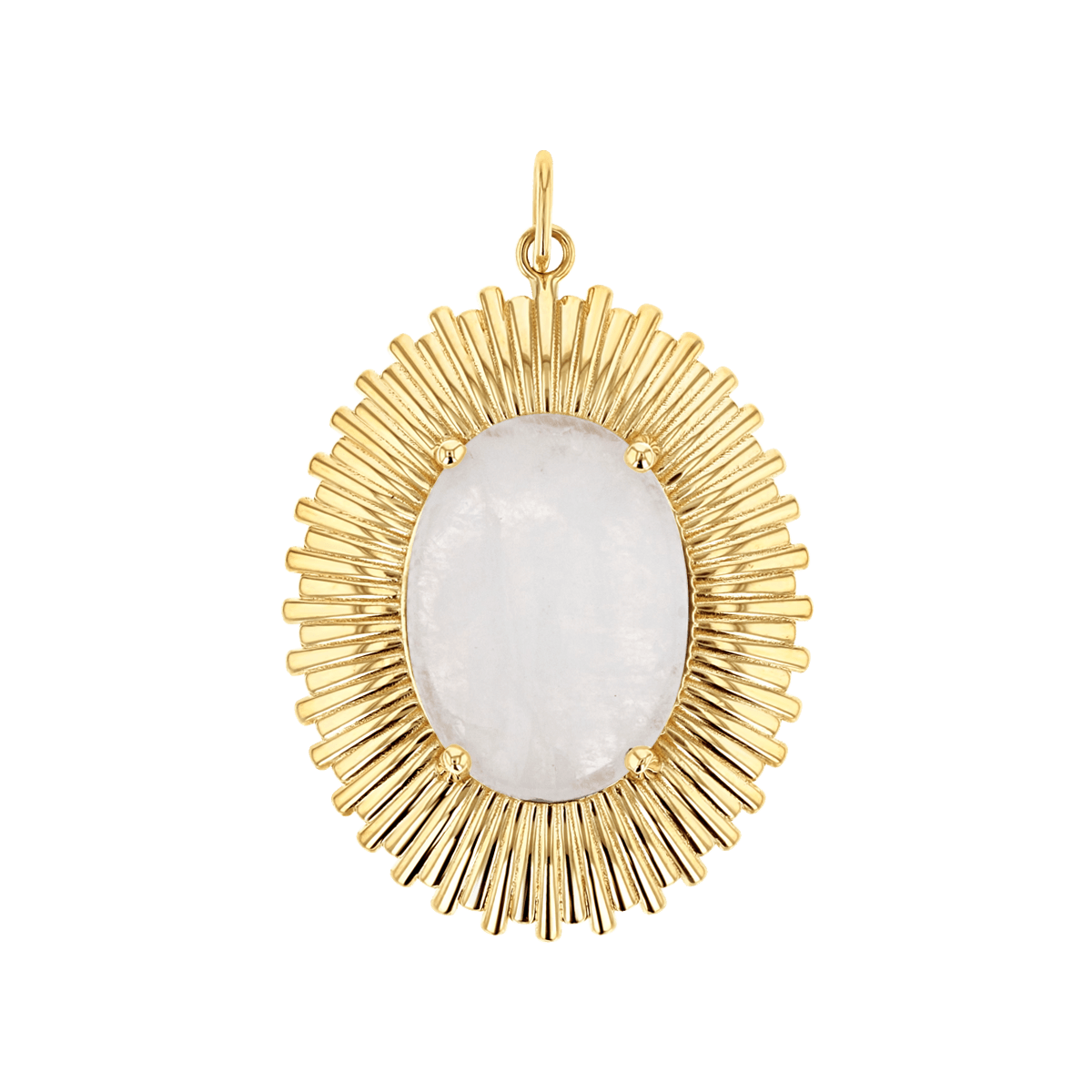 Grand Oval Heirloom Charm - Lotus Diamond