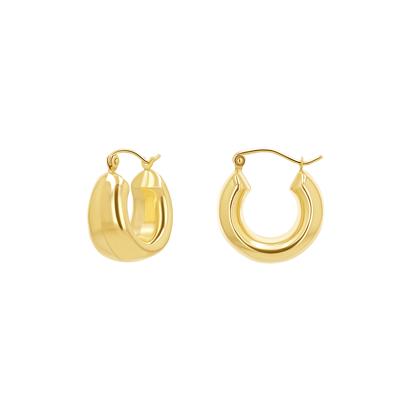 Hailey Chunky Hoops - Lotus Diamond