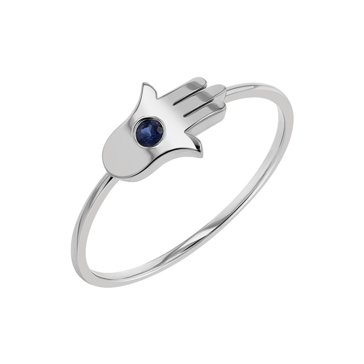 Hamsa Diamond Wire Ring - Lotus Diamond