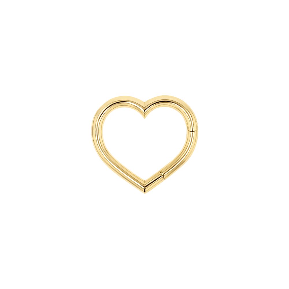 Heart Charm Enhancer Connector - Lotus Diamond