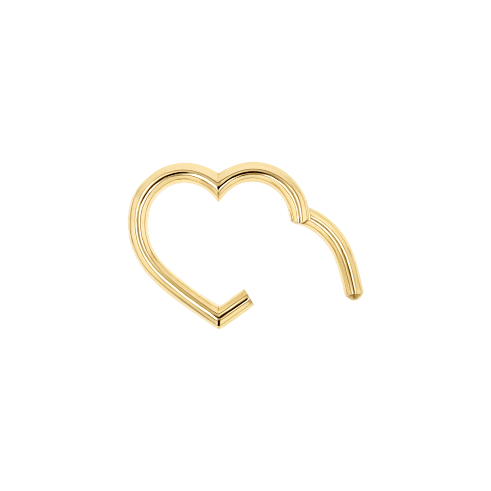 Heart Charm Enhancer Connector - Lotus Diamond