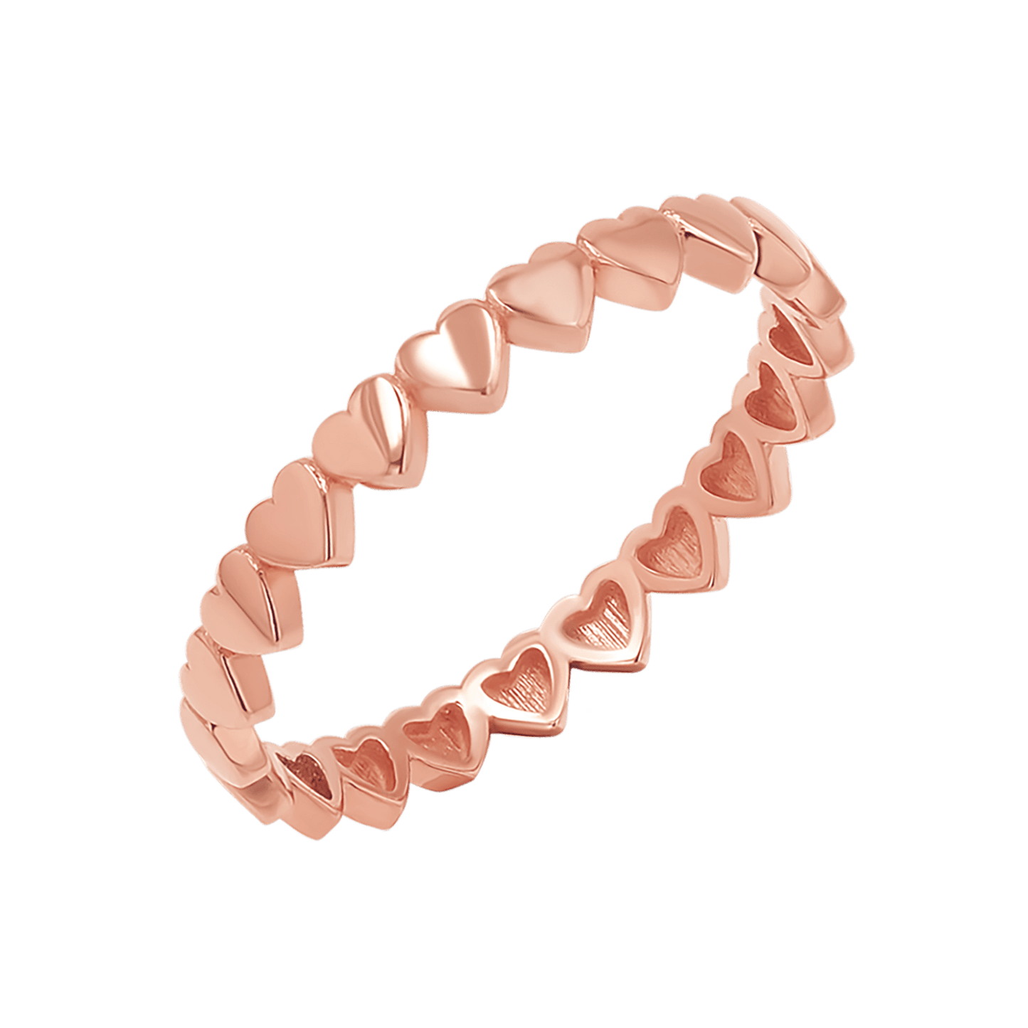 Heart Eternity Ring - Lotus Diamond