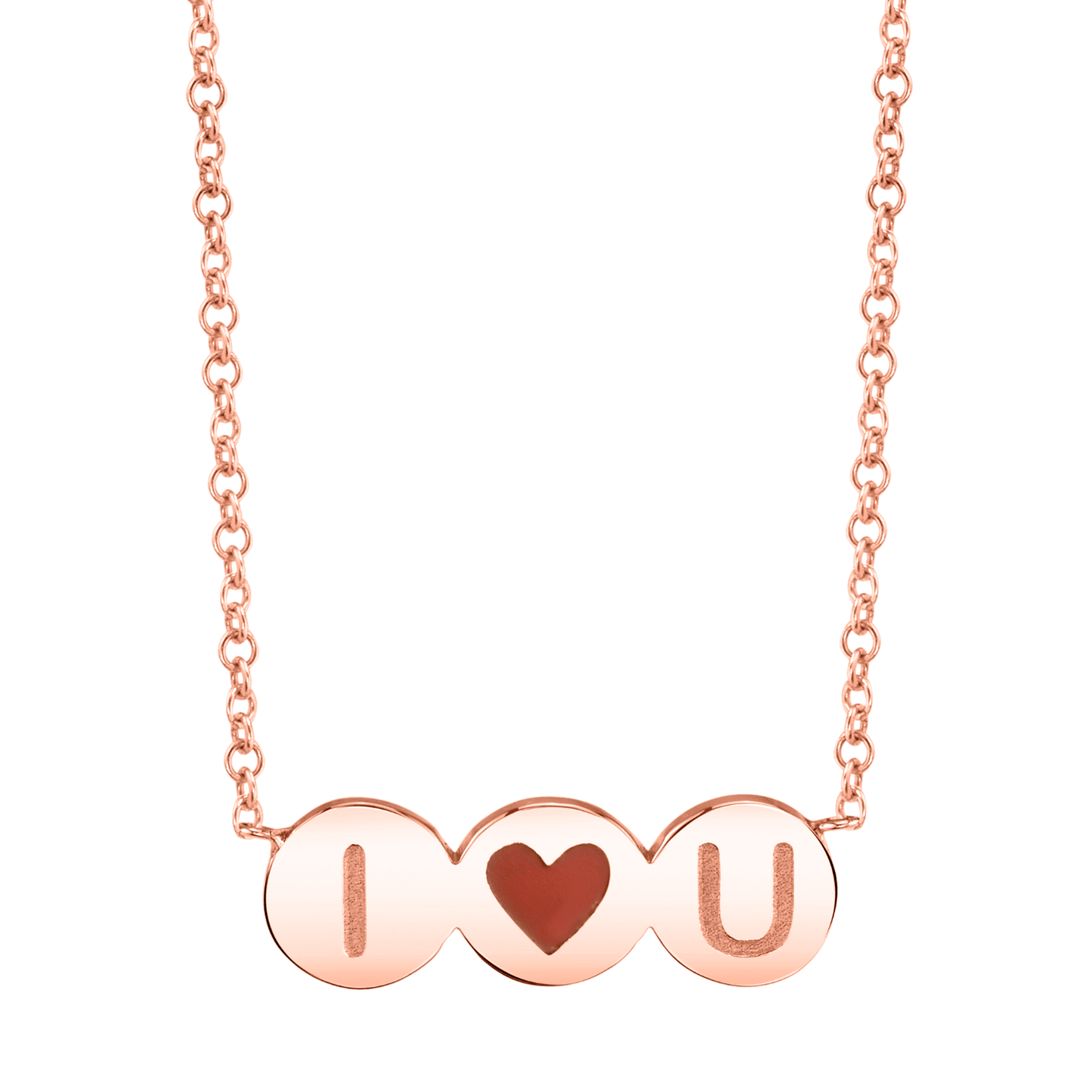 I Love You Bubble Necklace - Lotus Diamond