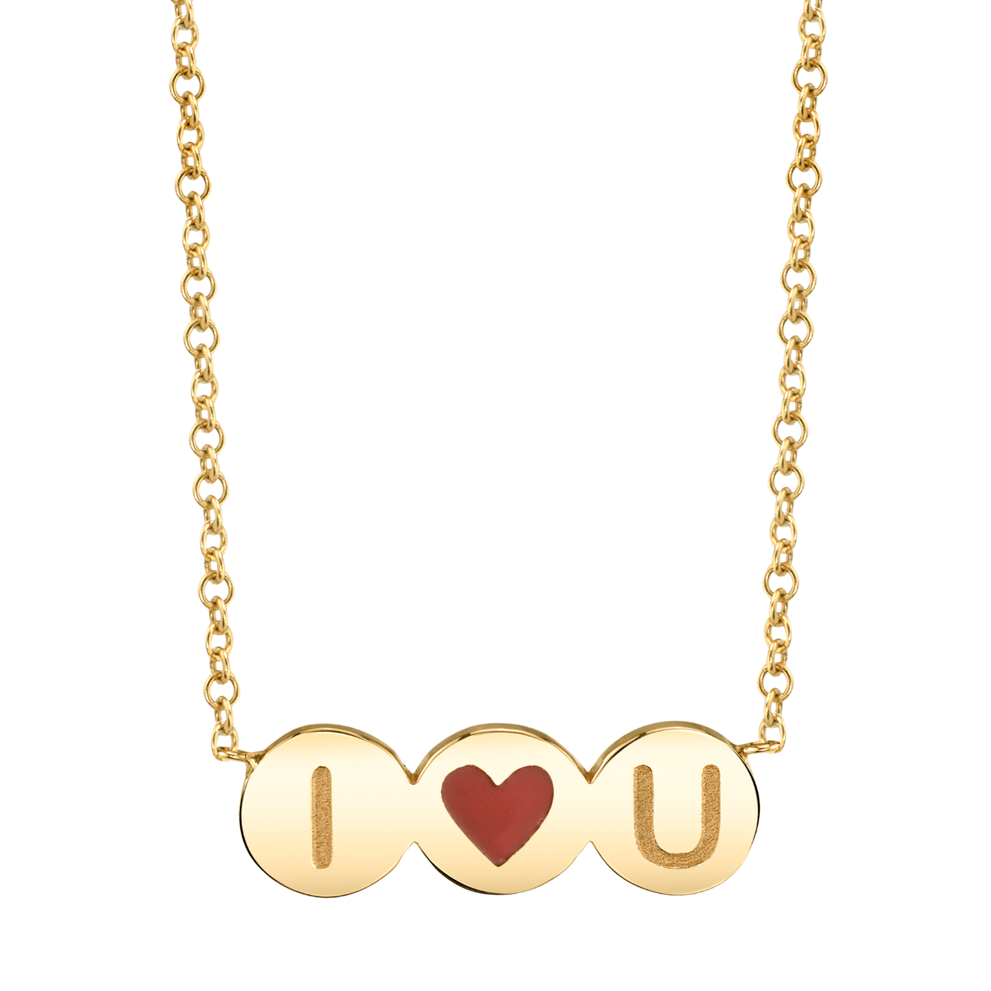 I Love You Bubble Necklace - Lotus Diamond