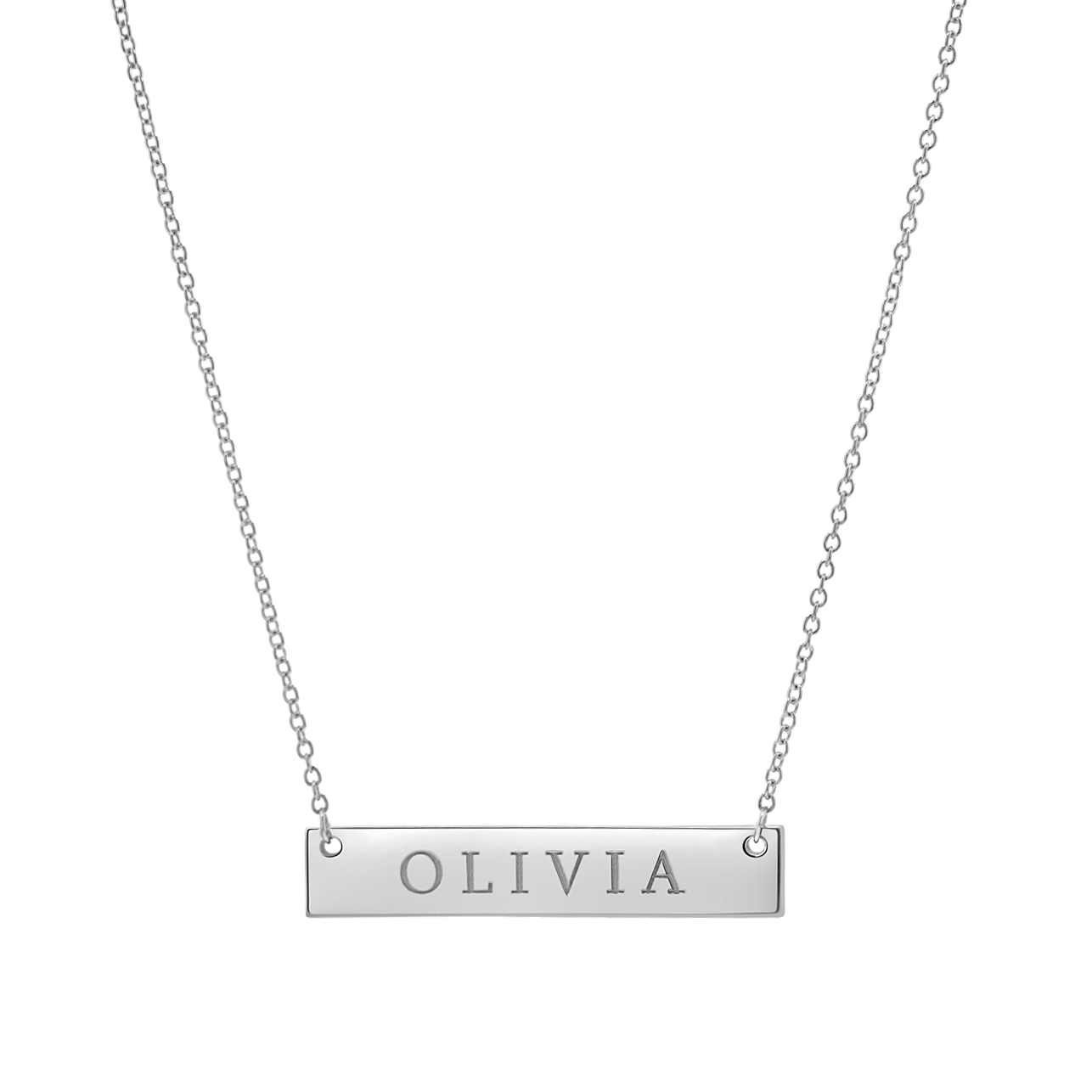 ID Nameplate Necklace - Lotus Diamond