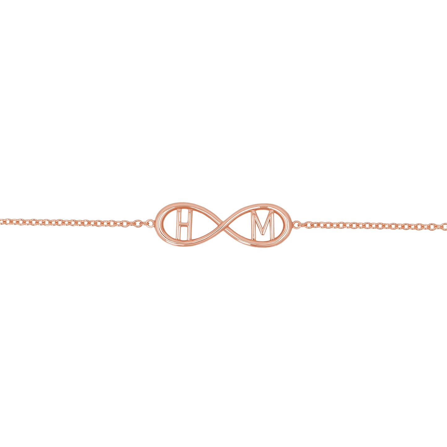 Infinity Letter Bracelet - Lotus Diamond