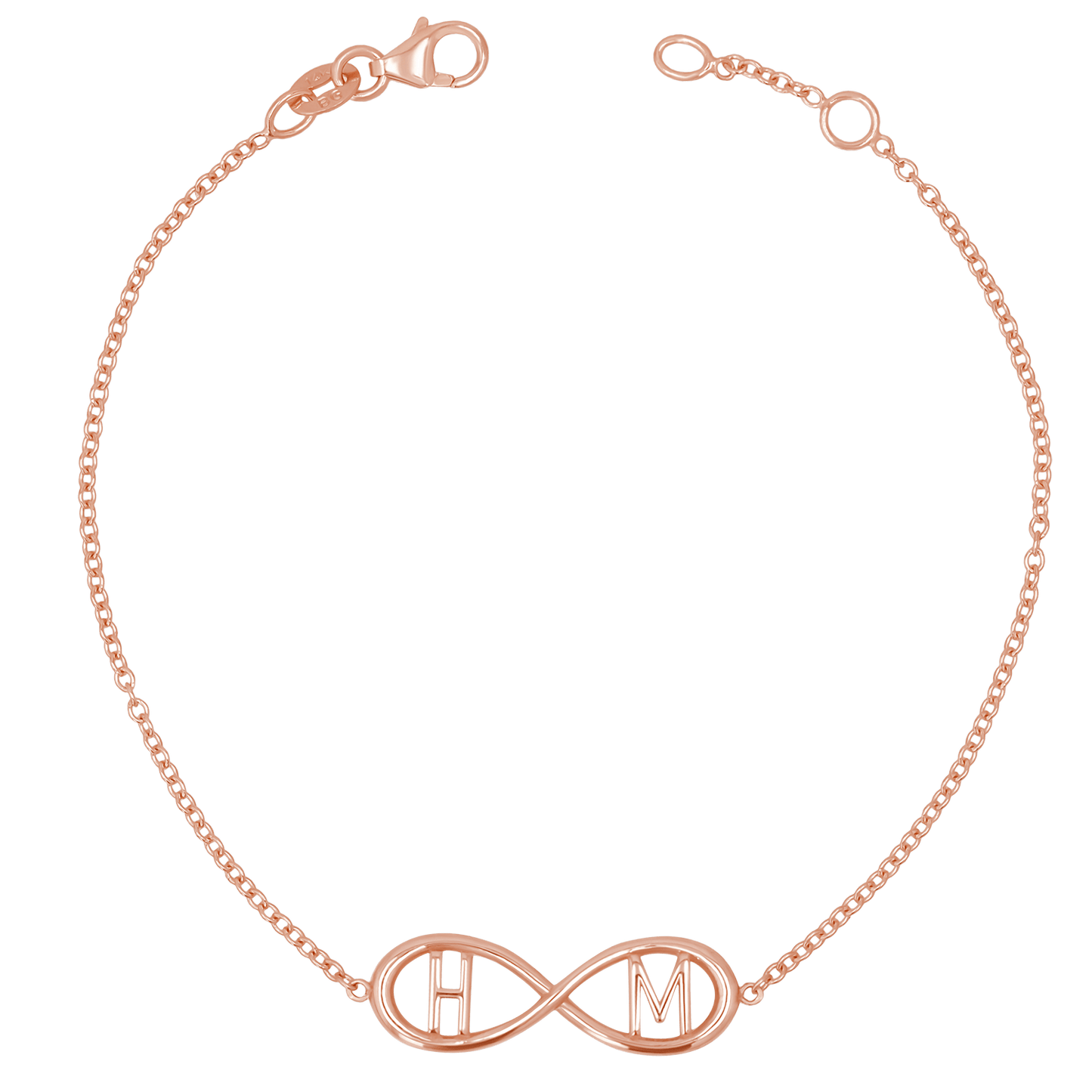 Infinity Letter Bracelet - Lotus Diamond
