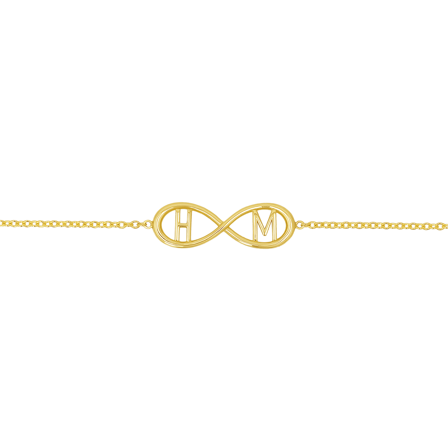 Infinity Letter Bracelet - Lotus Diamond