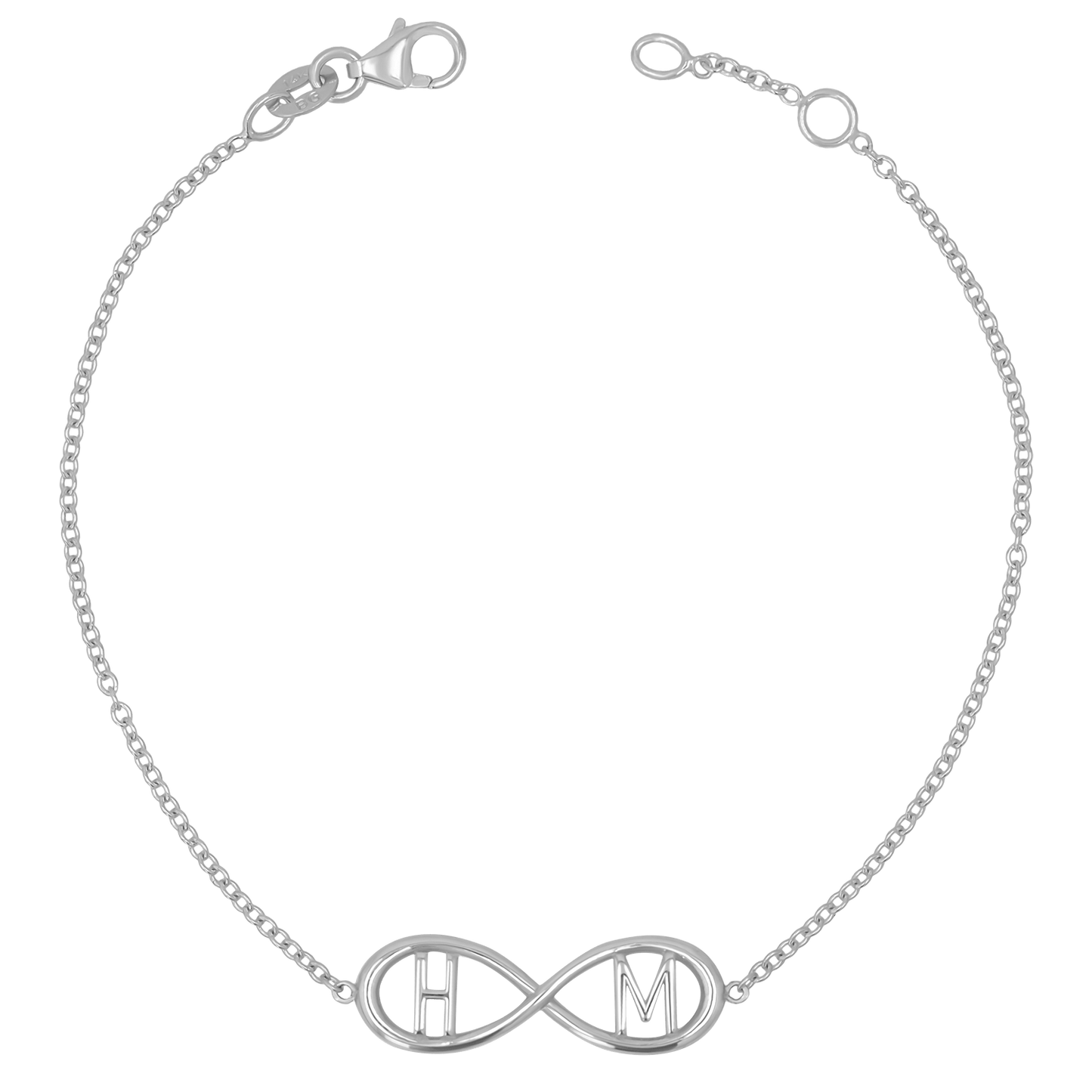 Infinity Letter Bracelet - Lotus Diamond