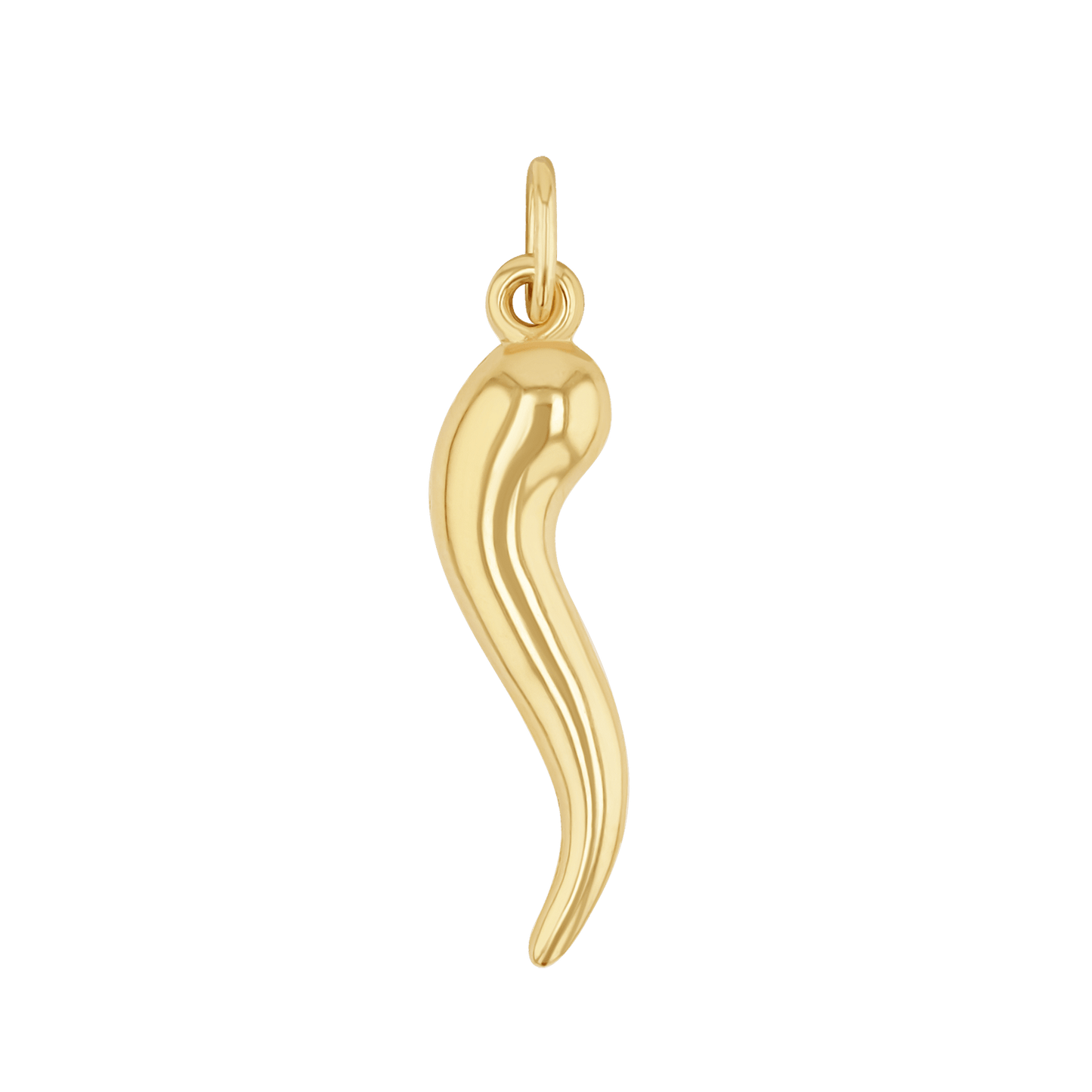 Italian Horn Charm - Lotus Diamond