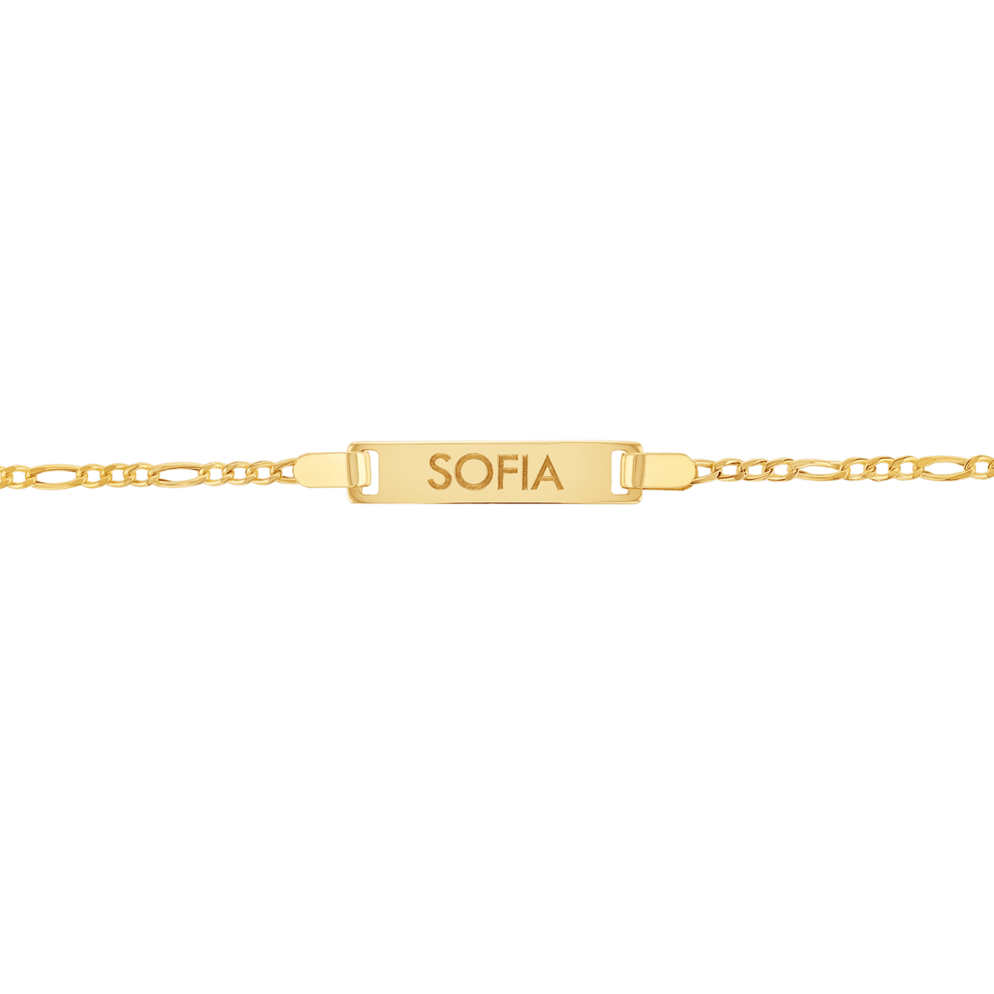 Kids Baby Figaro ID Bracelet - Lotus Diamond