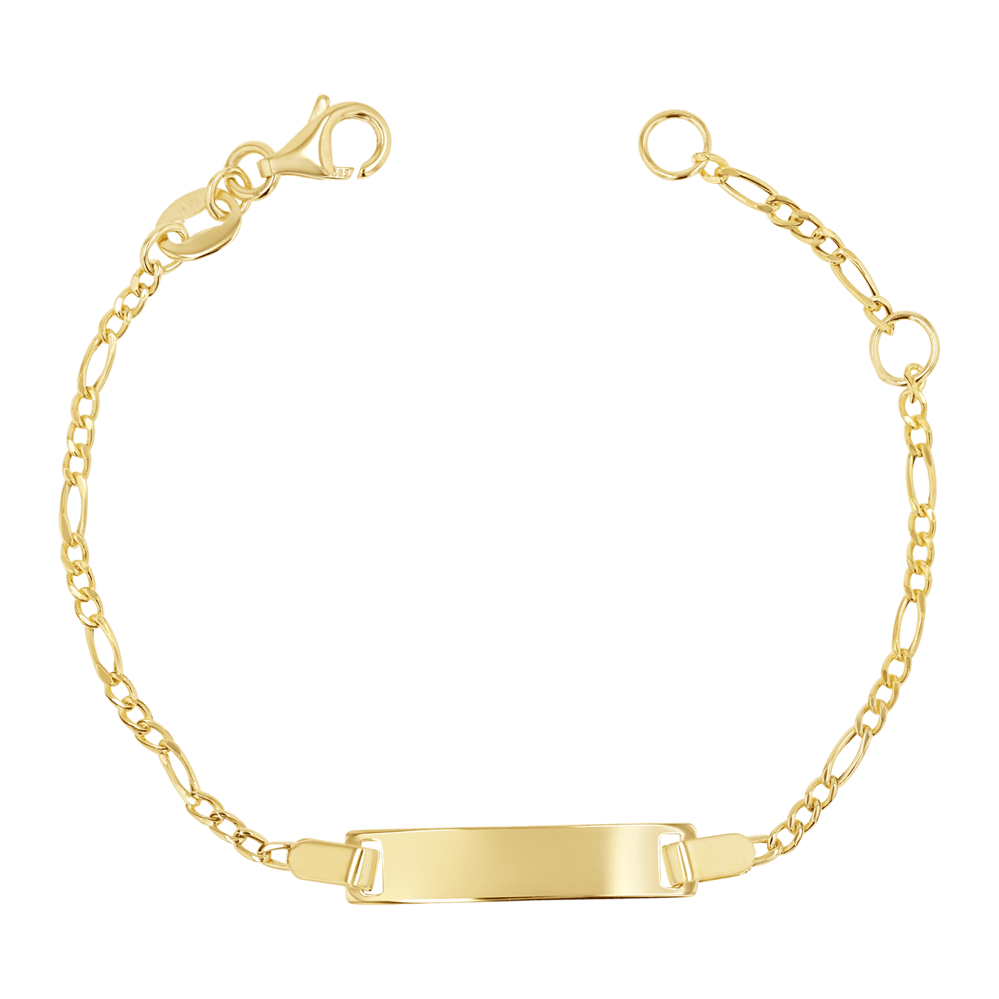 Kids Baby Figaro ID Bracelet - Lotus Diamond