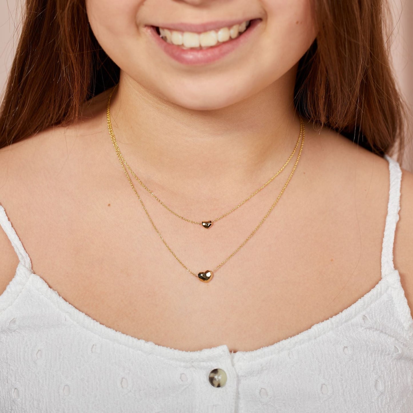 Kids Baby Love Heart Necklace - Lotus Diamond