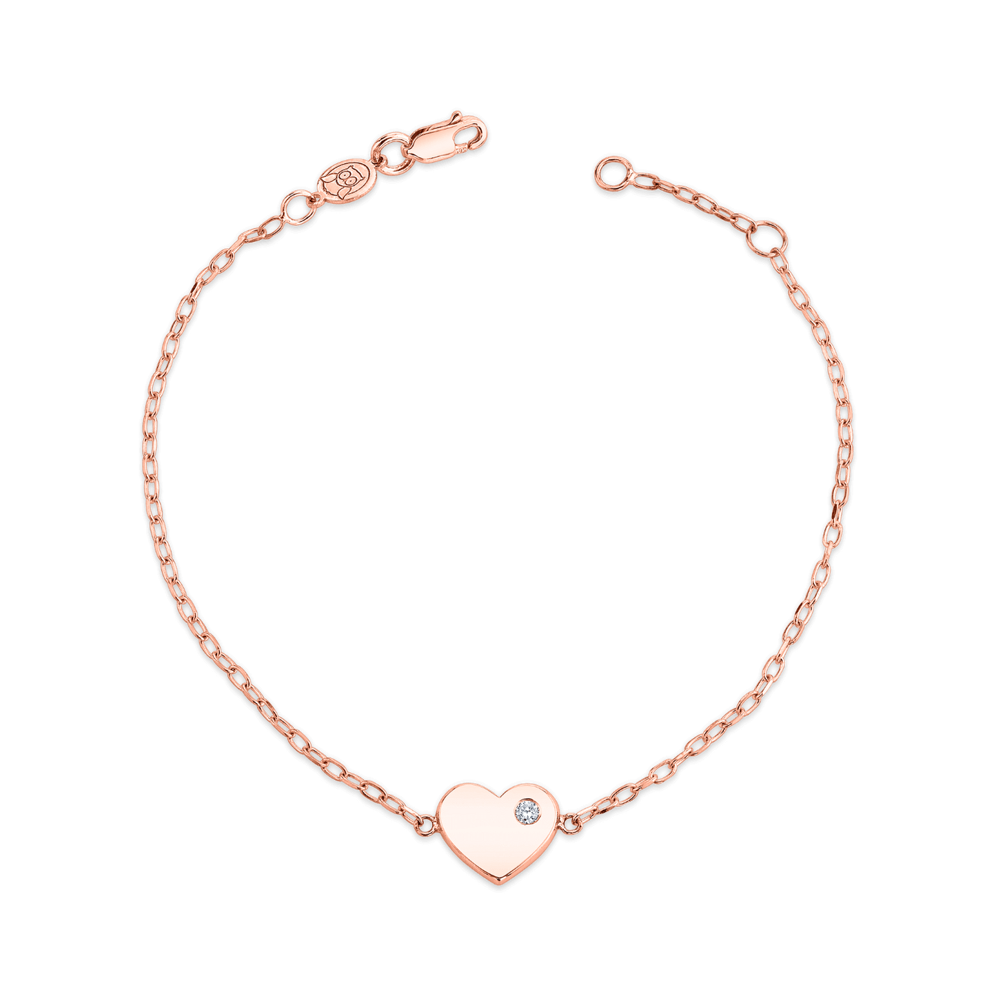 Kids Birthstone Heart Bracelet - Lotus Diamond