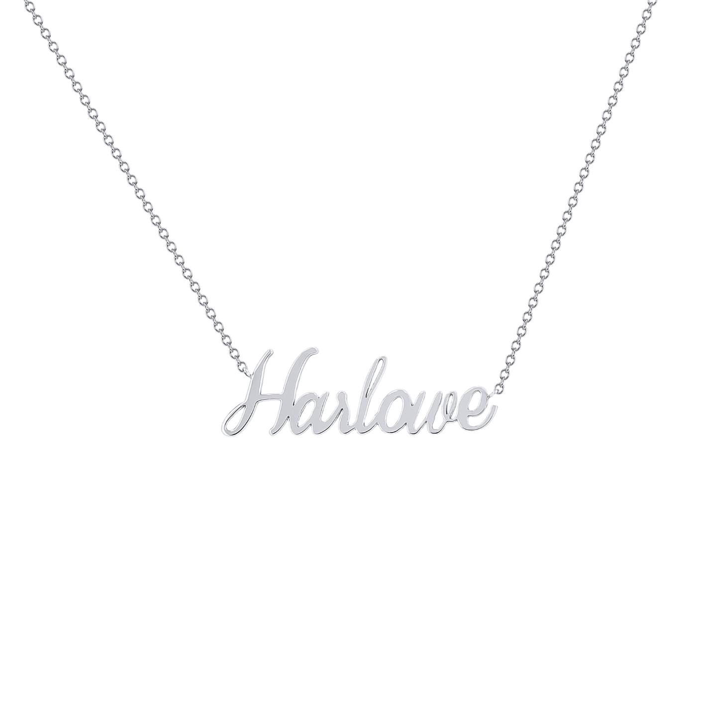 Kids Custom Name Necklace - Lotus Diamond