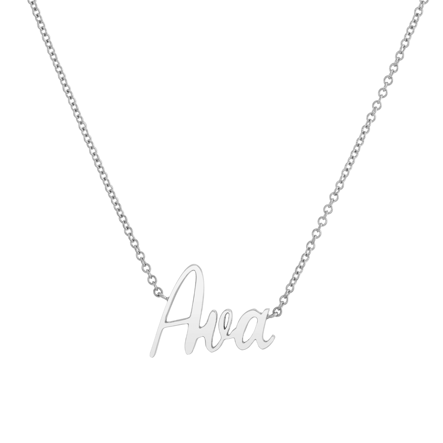 Kids Custom Name Necklace - Lotus Diamond