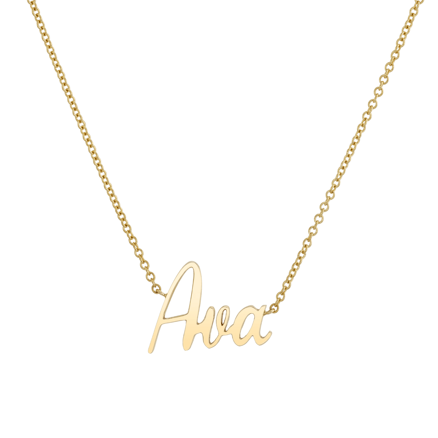 Kids Custom Name Necklace - Lotus Diamond