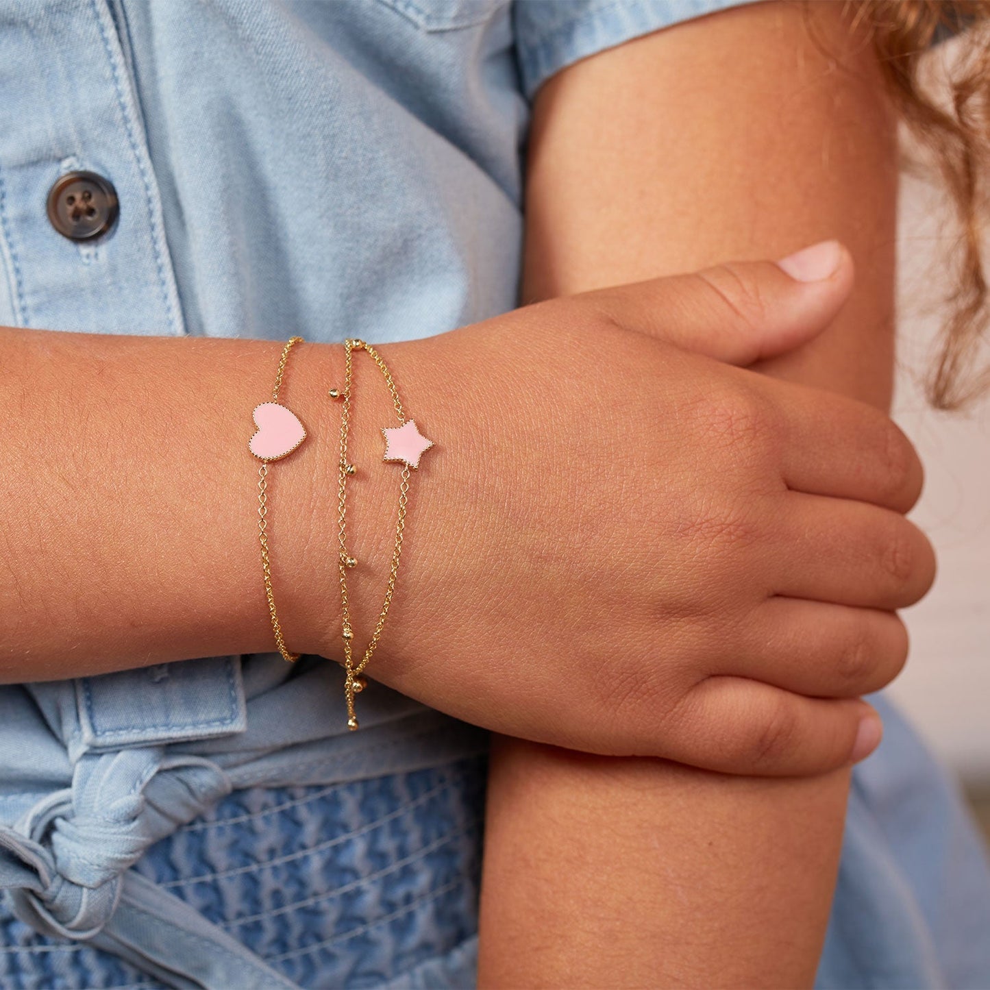 Kids Dainty Ball Bracelet - Lotus Diamond