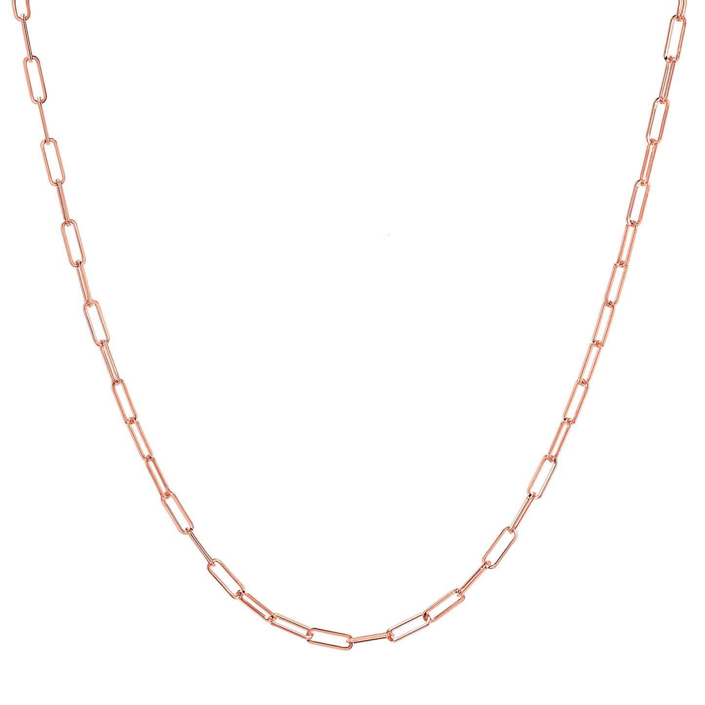 Kids Dainty Paperclip Necklace - Lotus Diamond