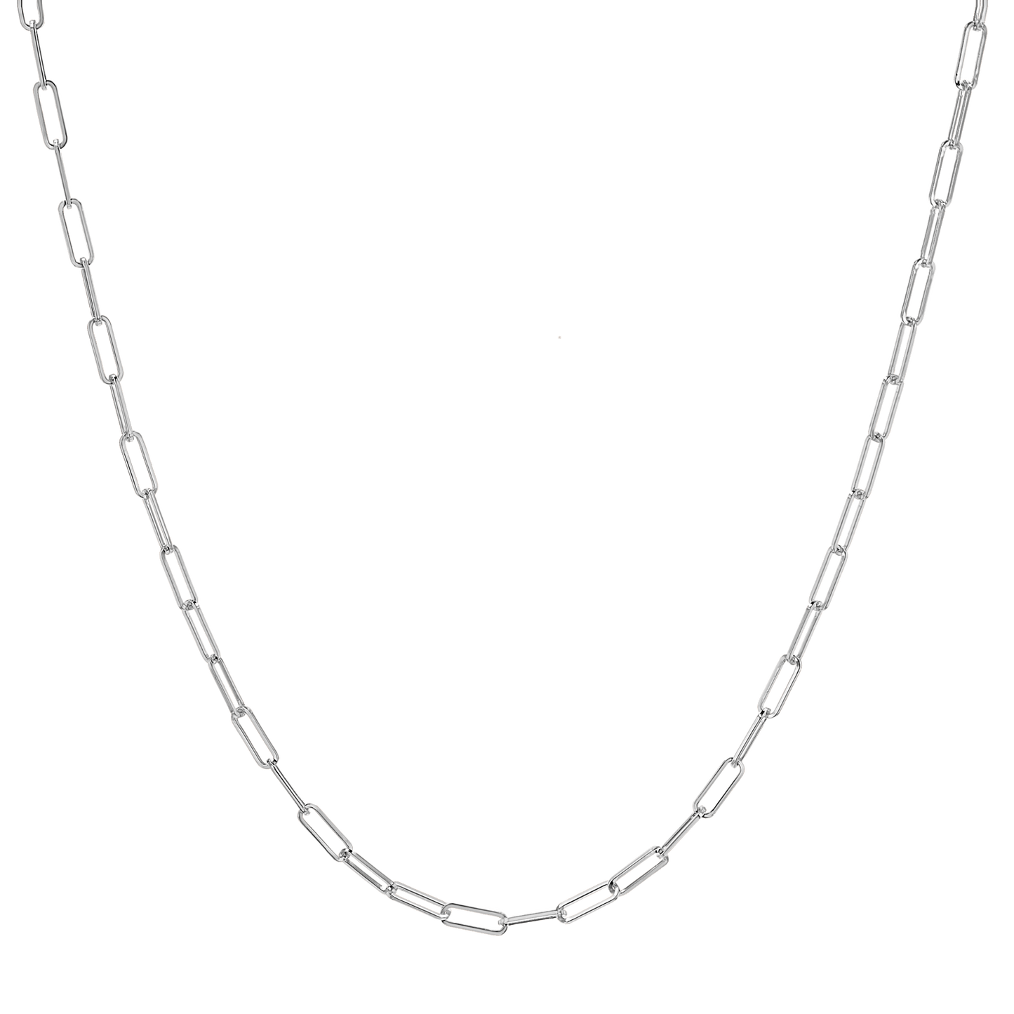 Kids Dainty Paperclip Necklace - Lotus Diamond