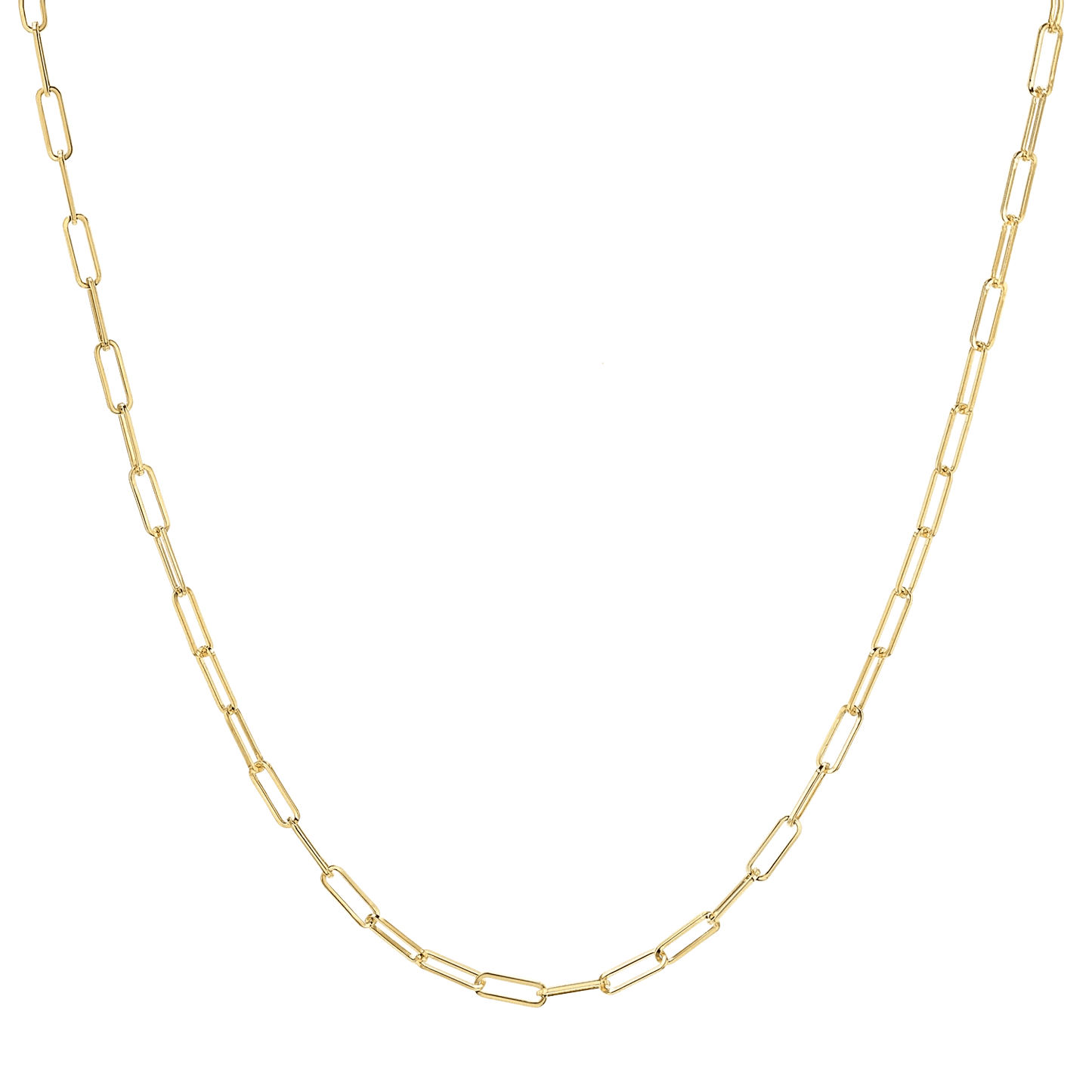 Kids Dainty Paperclip Necklace - Lotus Diamond