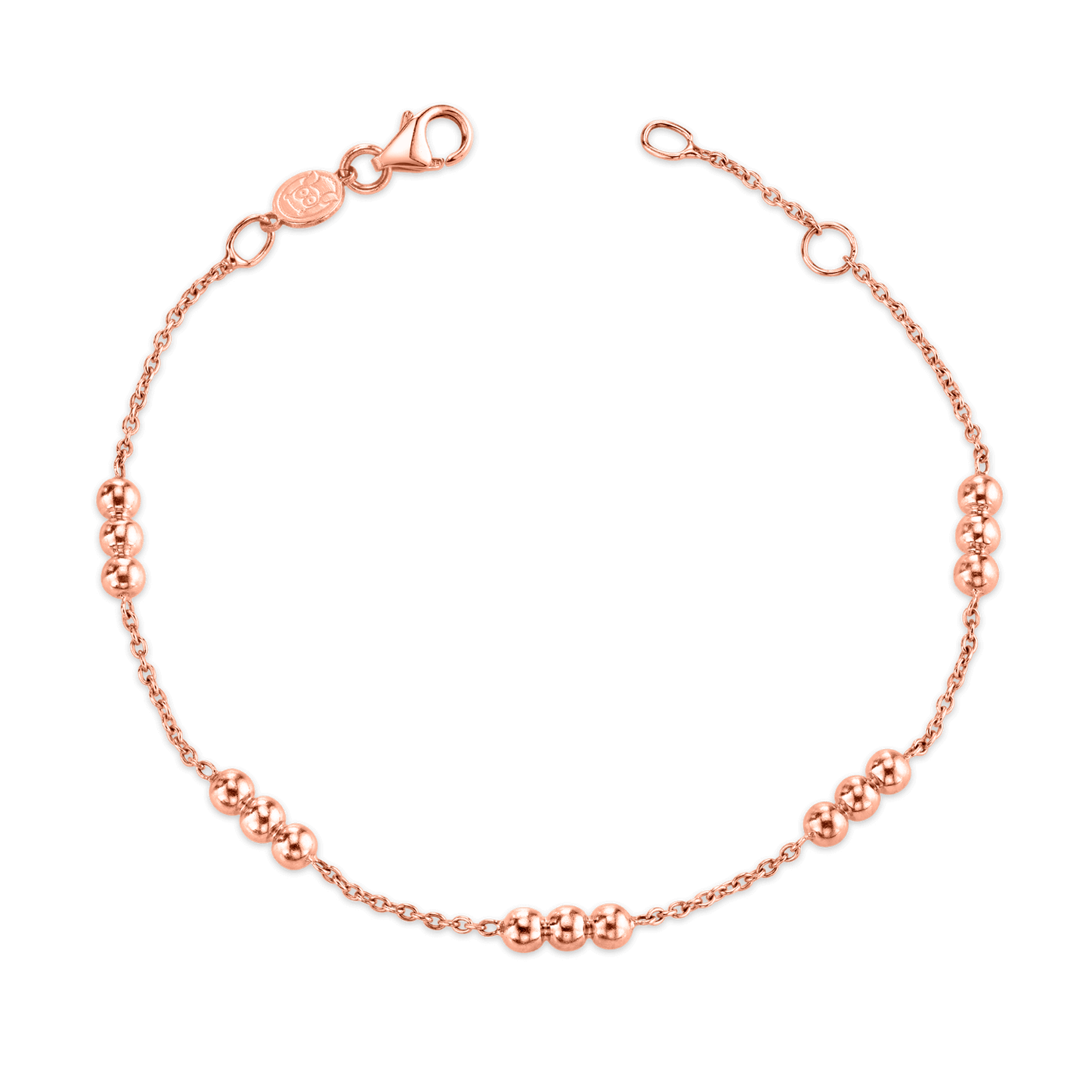 Kids Dainty Triple Gold Bead Bracelet - Lotus Diamond