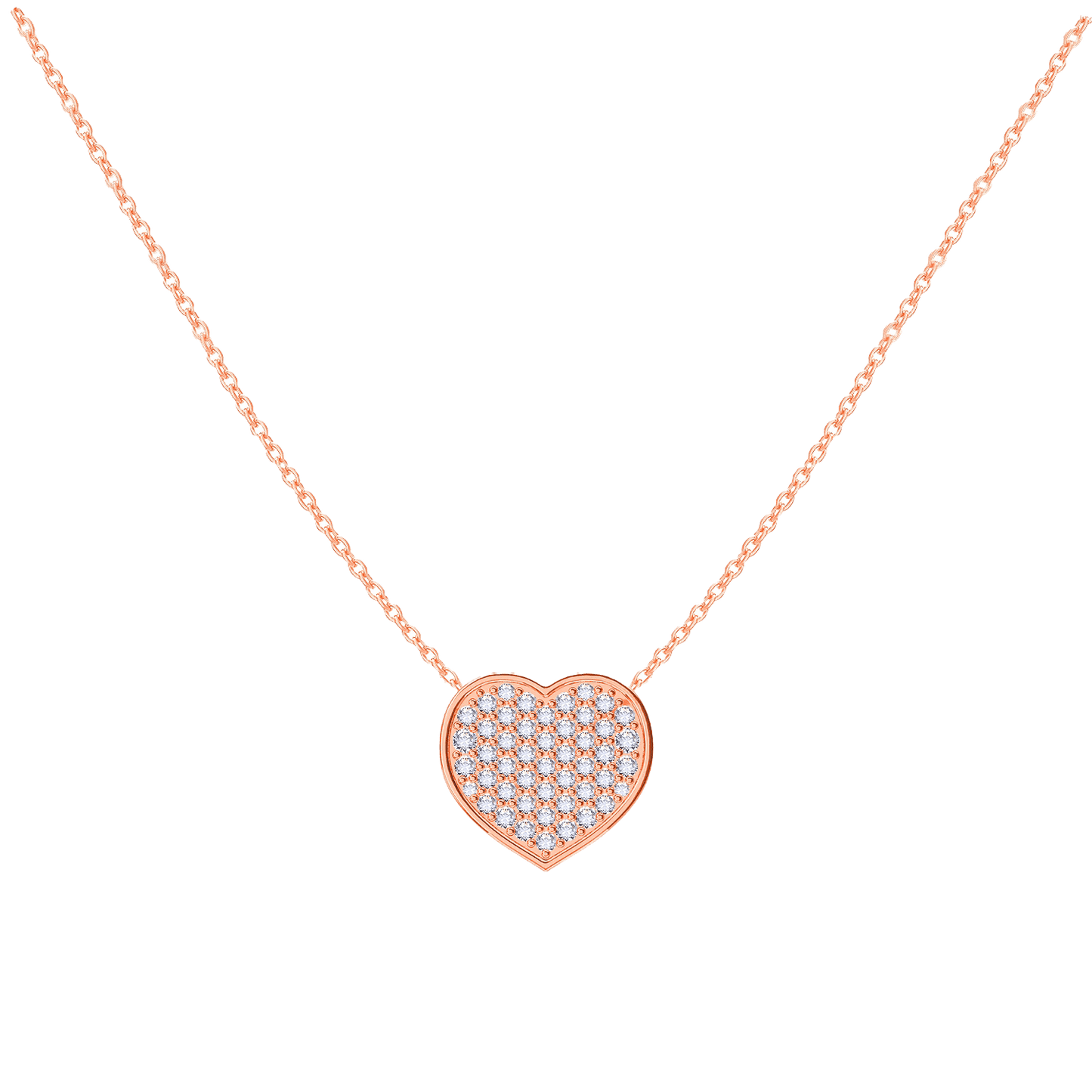 Kids Diamond Heart Necklace - Lotus Diamond