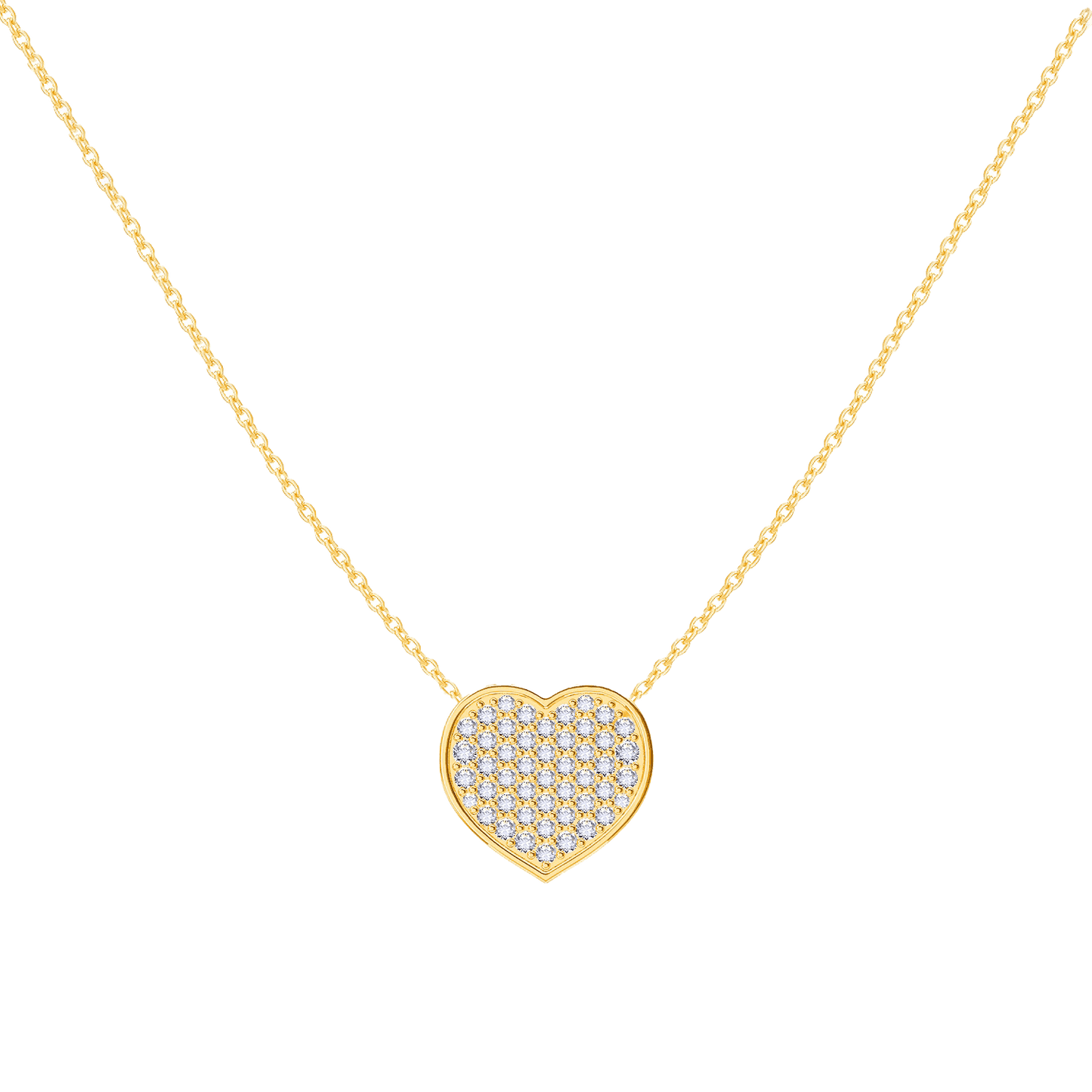 Kids Diamond Heart Necklace - Lotus Diamond