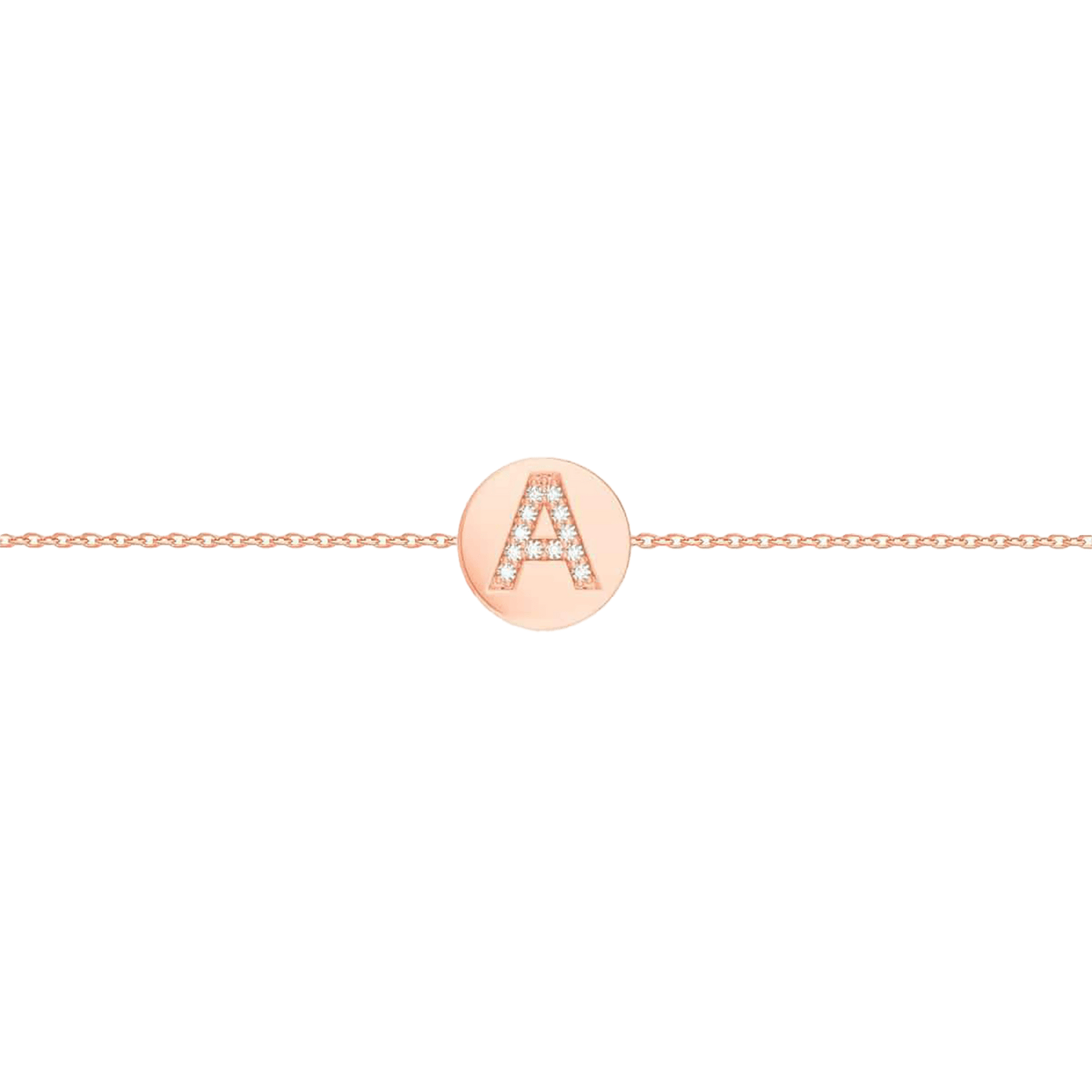 Kids Diamond Initial Coin Bracelet - Lotus Diamond