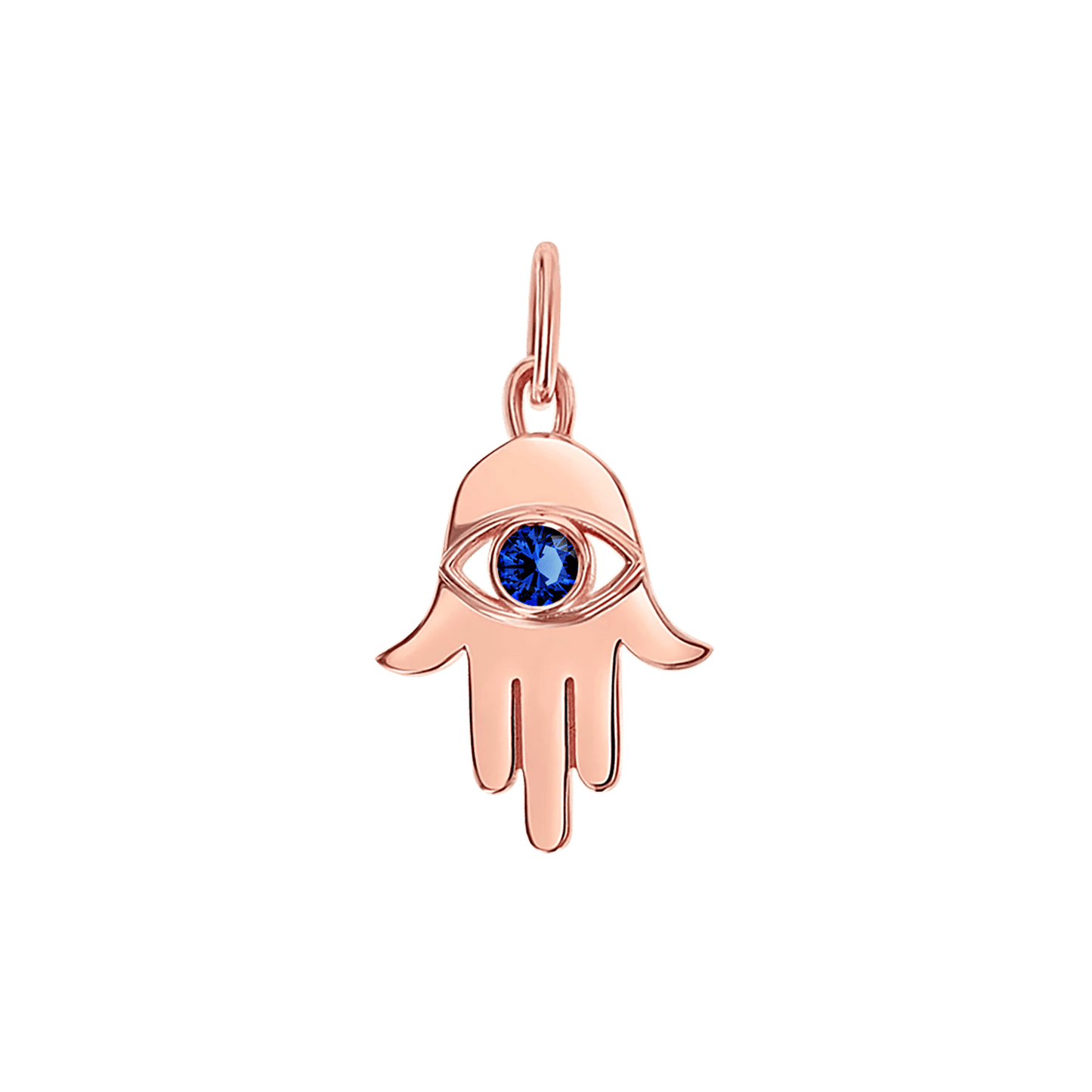 Kids Hamsa Diamond Eye Charm - Lotus Diamond