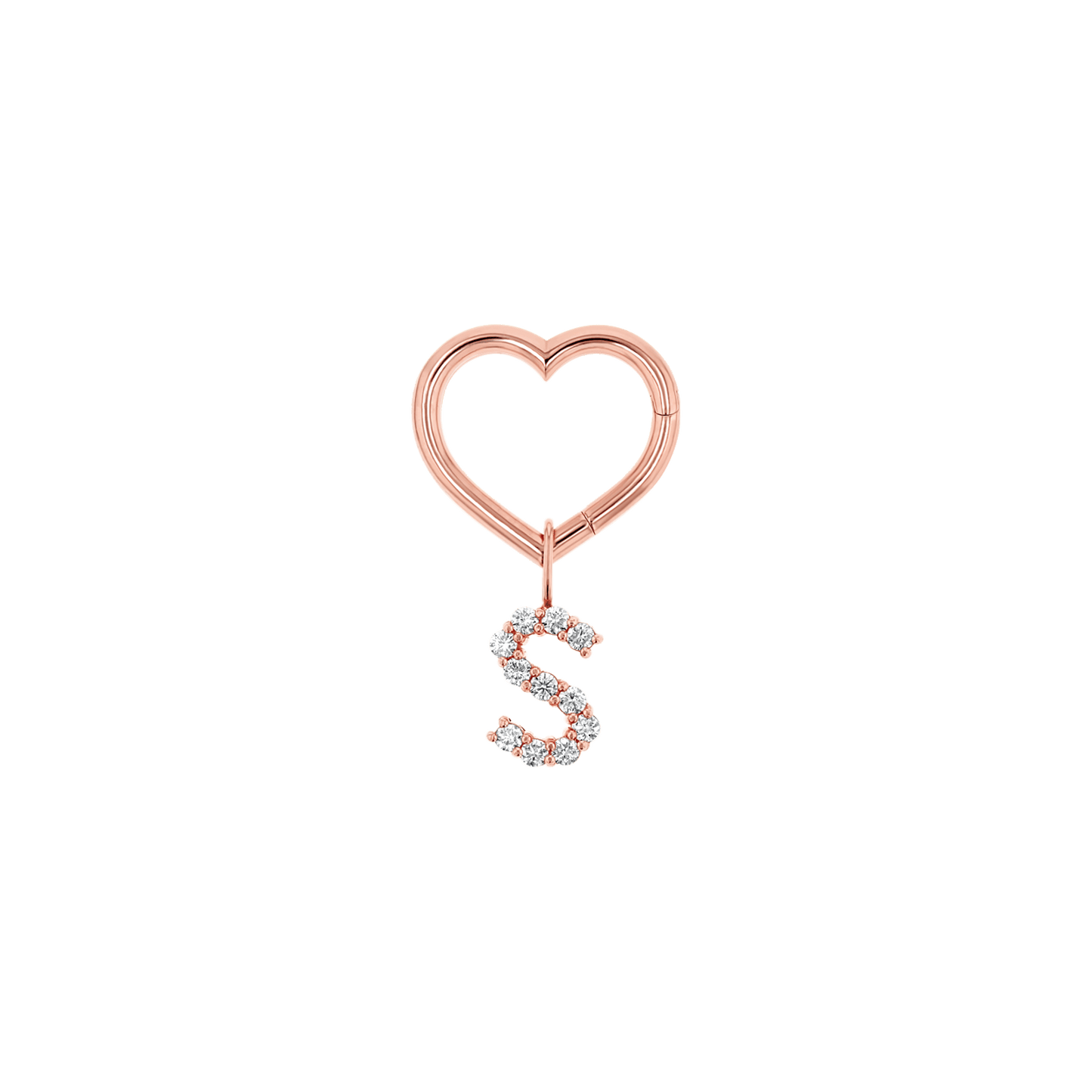 Kids Heart Charm Enhancer Connector - Lotus Diamond