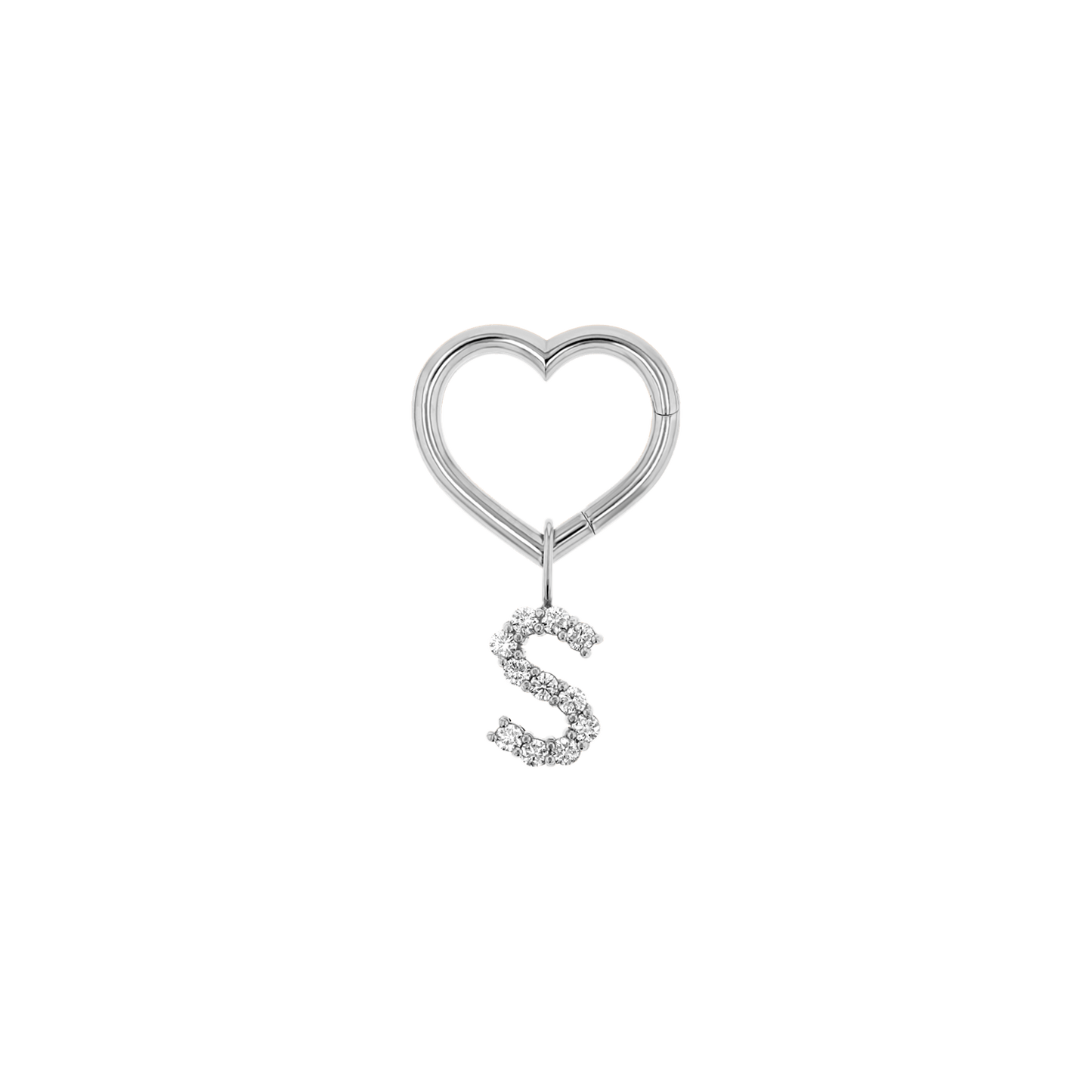 Kids Heart Charm Enhancer Connector - Lotus Diamond