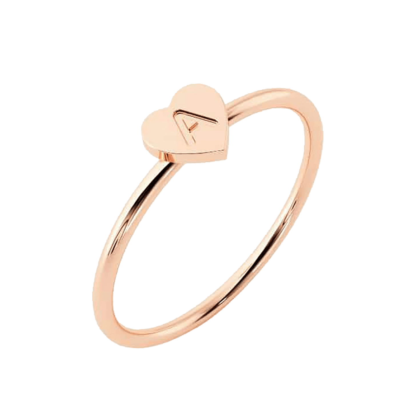 Kids Initial Heart Ring - Lotus Diamond