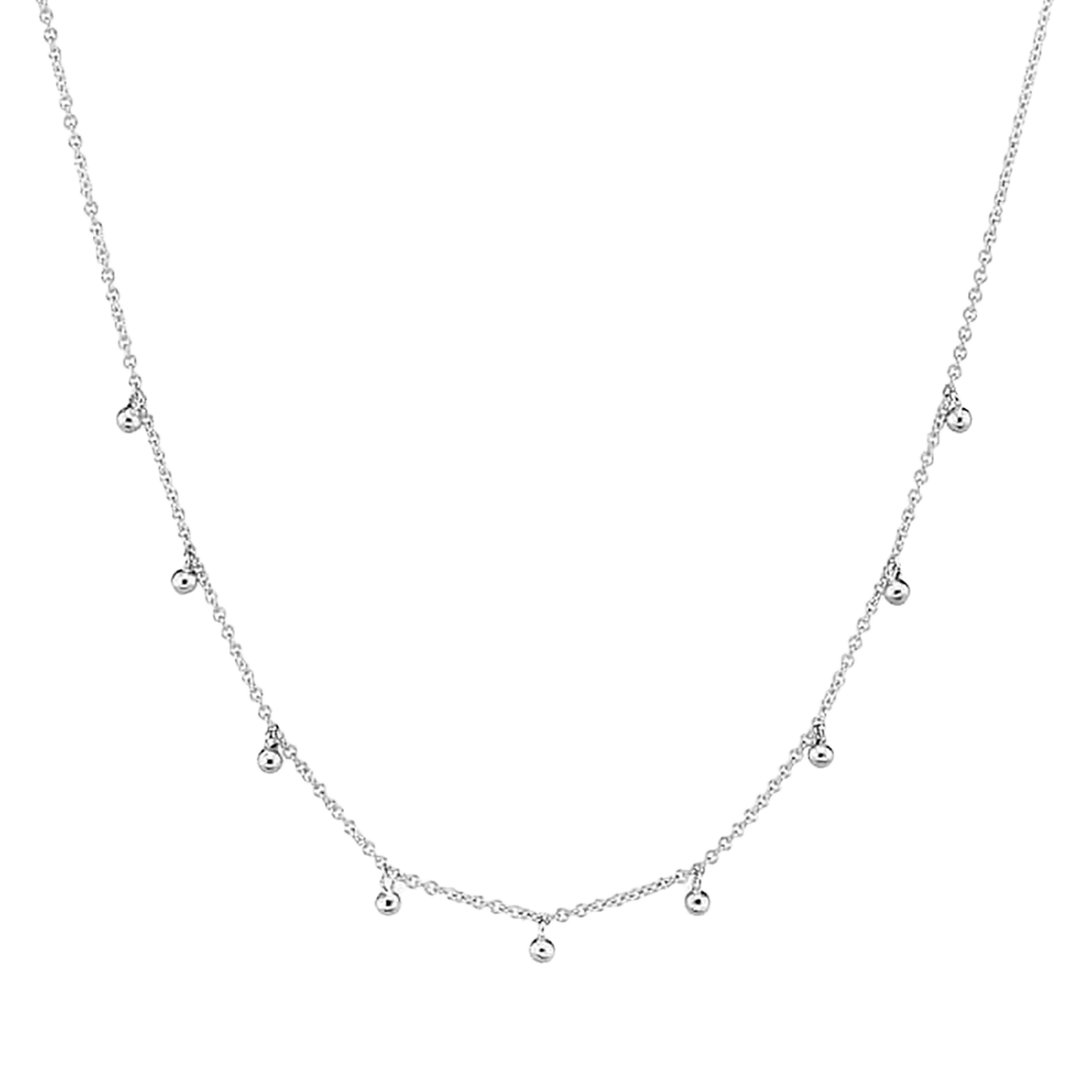 Kids Mini Dainty Ball Chain Necklace - Lotus Diamond