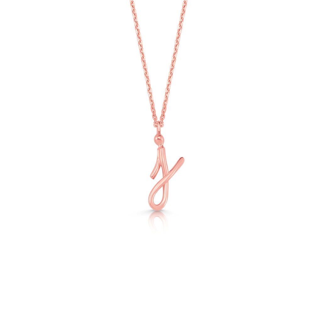 Kids Mini Letter Necklace - Lotus Diamond
