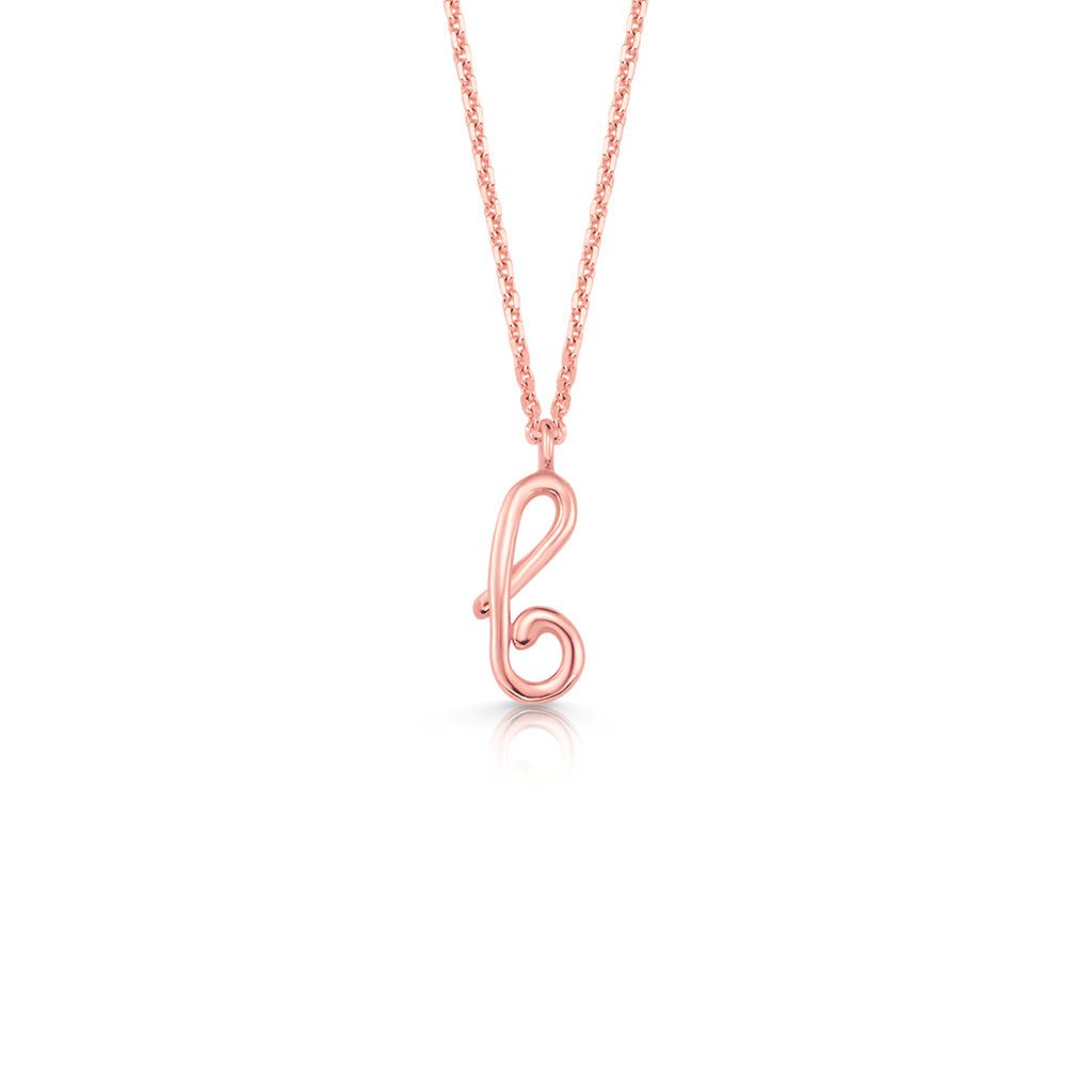 Kids Mini Letter Necklace - Lotus Diamond
